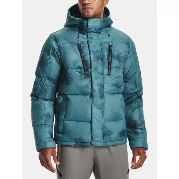  Férfi dzseki UNDER ARMOUR UA STORM CGI DOWN PRINTED STORM JKT 1365809-413 KÉK 