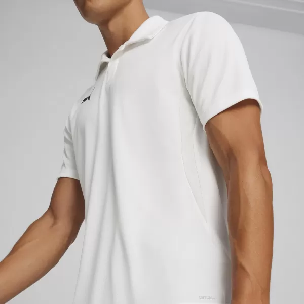  Férfi póló gallérral PUMA TEAMGOAL POLO 658771-04 PUMA FEHÉR/FEKETE/TOLLSZÜRKE 