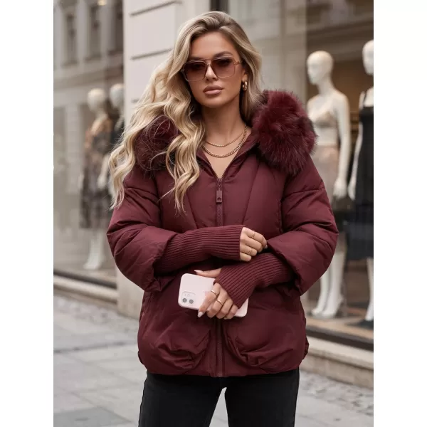  Női kabát DSTREET TY5992 BURGUNDIA 