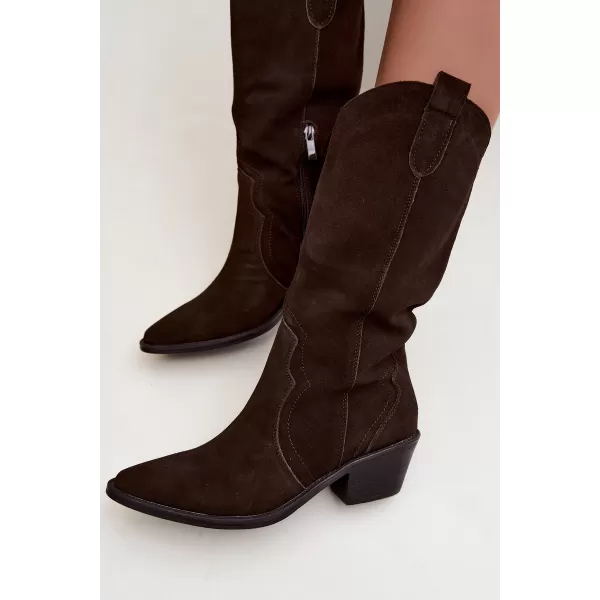  Női cowboy csizma BOTO 5312 BARNA 