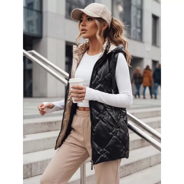  Női mellény DSTREET TY5904 FEKETE 