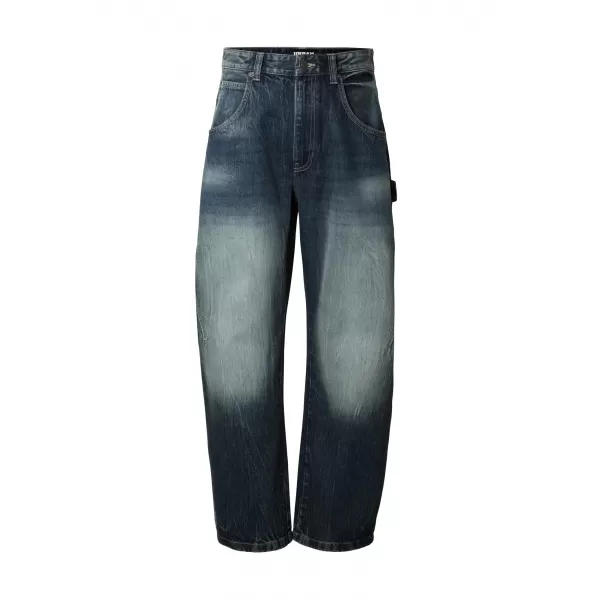  Férfi nadrág URBAN CLASSICS TB8057 SÖTÉTKÉK MÁRVÁNY MOSOTT 