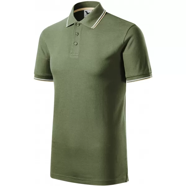  Férfi póló gallérral MALFINI FOCUS 232 KHAKI 