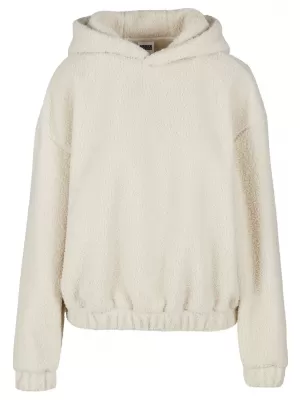 Dámská mikina URBAN CLASSICS TB8100 WHITE/SAND