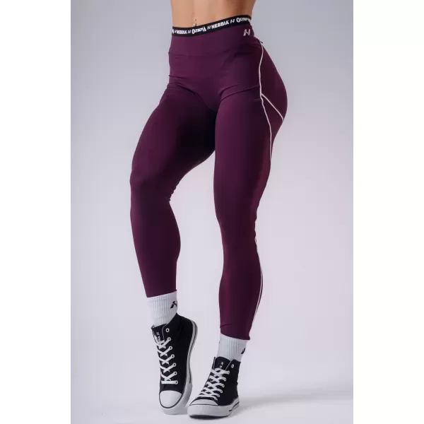  Női leggings NEBBIA OLYMPIA HIGH-WAIST 935 BORDÓ 