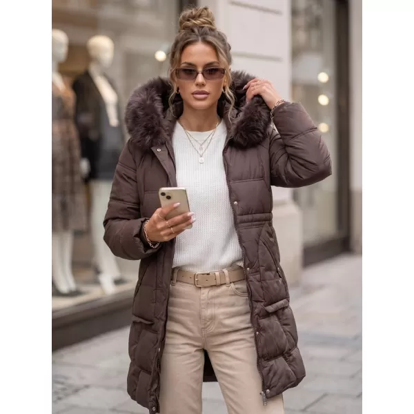 Női kabát DSTREET TY5822 BARNA 