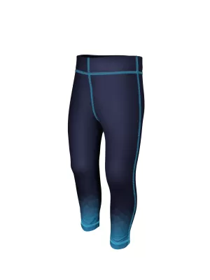 Gyerek funkcionális leggings WAMU MOZAIKA SÖTÉTKÉK