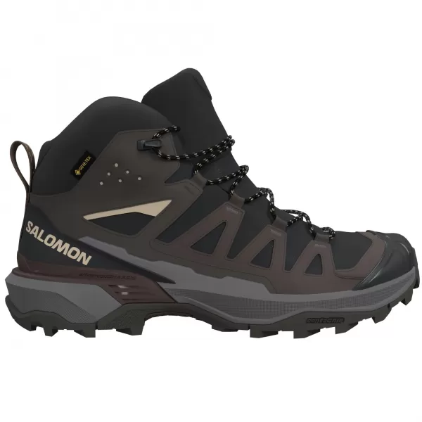  Férfi cipők SALOMON X ULTRA 360 MID GORE-TEX L45473200 FEKETE/SÖTÉT SIRÁLY SZÜRKE/SÖTÉT FÖLD 
