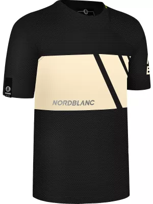 Funkcionális férfi kerékpáros póló NORDBLANC MUD NBSMF8083 FEKETE