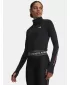 Női póló UNDER ARMOUR TECH BRANDED 1/2 ZIP 6009988-001 FEKETE