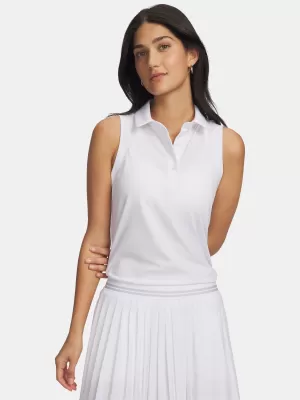 Női felső UNDER ARMOUR UA ARMOURDRY SL POLO 6009804-100 FEHÉR