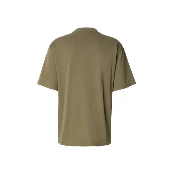  Férfi póló URBAN CLASSICS TB029A-00824 OLÍVA/FEHÉR 