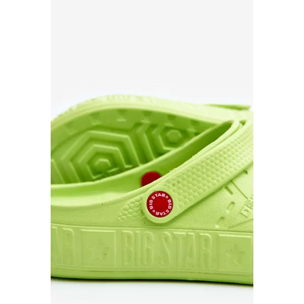 Férfi papucs BIG STAR SHOES II175005 ZÖLD 