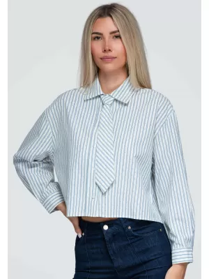 Női ing OMBRE OW-SH-E0069 KÉK