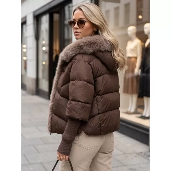  Női kabát DSTREET TY5989 BARNA 