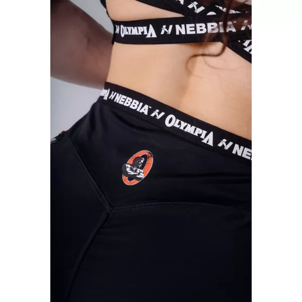  Női rövidnadrág NEBBIA OLYMPIA HIGH-WAIST 937 FEKETE 