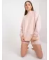 Női pulóver BASIC FEEL GOOD AP-BL-A-R001 ÉLÉNK RÓZSASZÍN
