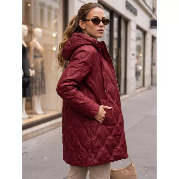  Női kabát DSTREET TY5771 BURGUNDIA 