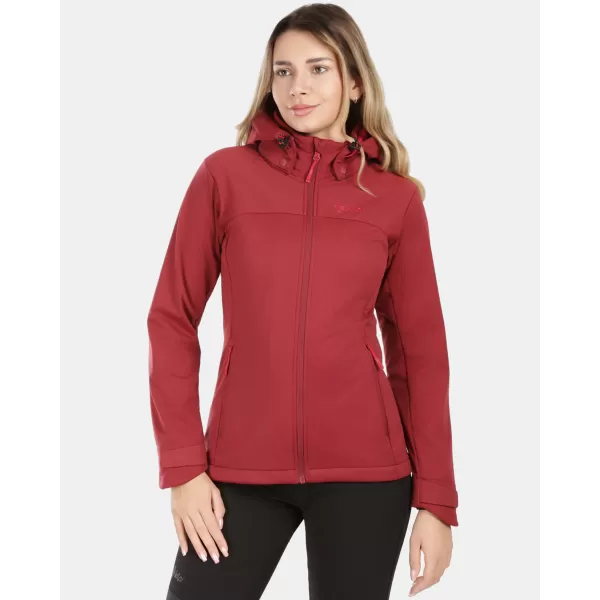  Női softshell kabát KILPI ONTAVIA-W 1L0113KI SÖTÉTVÖRÖS 