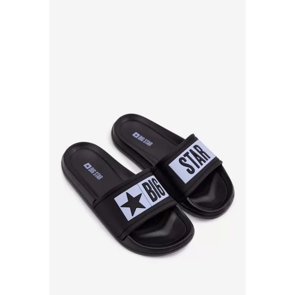  Gyermek papucs BIG STAR SHOES TT374A003 FEKETE/KÉK 