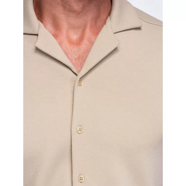  Férfi ing OMBRE OM-SHCS-0220 BÉZS 