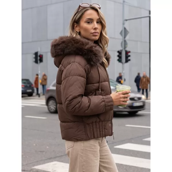  Női kabát DSTREET TY5829 BARNA 