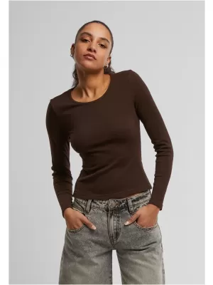 Női póló URBAN CLASSICS TB7786 MELEG/BARNA