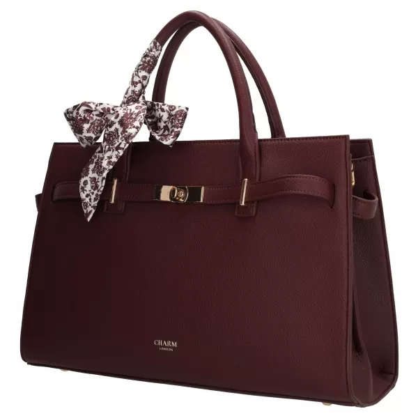  Bevásárlótáska CHARM LONDON The Hamptons W01592 Bordeaux red BORDÓI VÖRÖS 