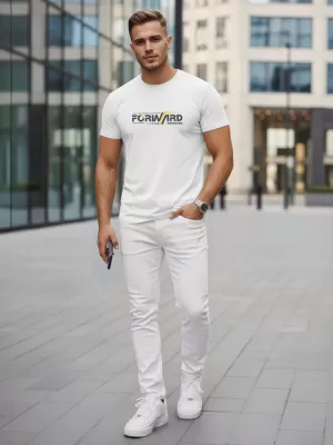 Férfi póló DSTREET NX0145R-WH FEHÉR