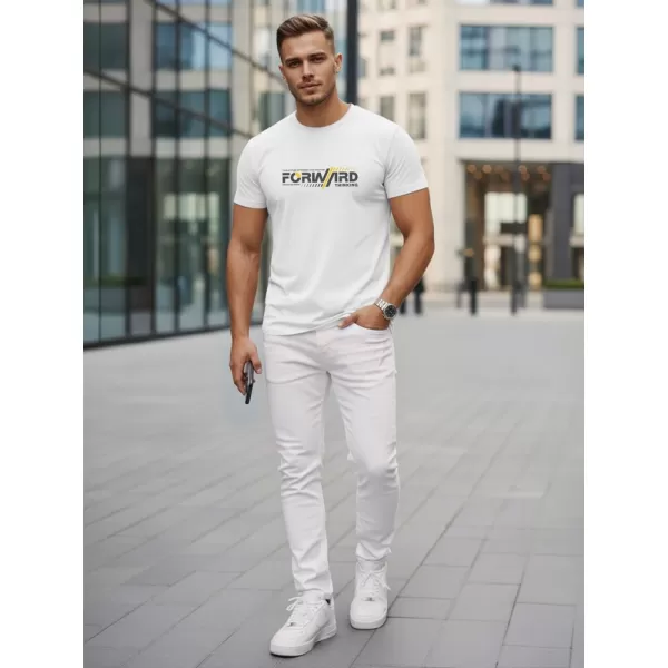  Férfi póló DSTREET NX0145R-WH FEHÉR 