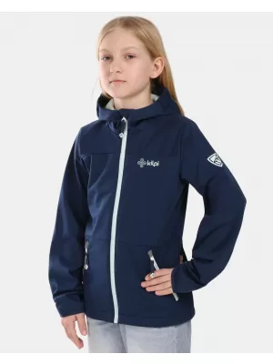 Gyermek softshell kabát KILPI ONTAVIA-JG 1J0104KI SÖTÉTKÉK