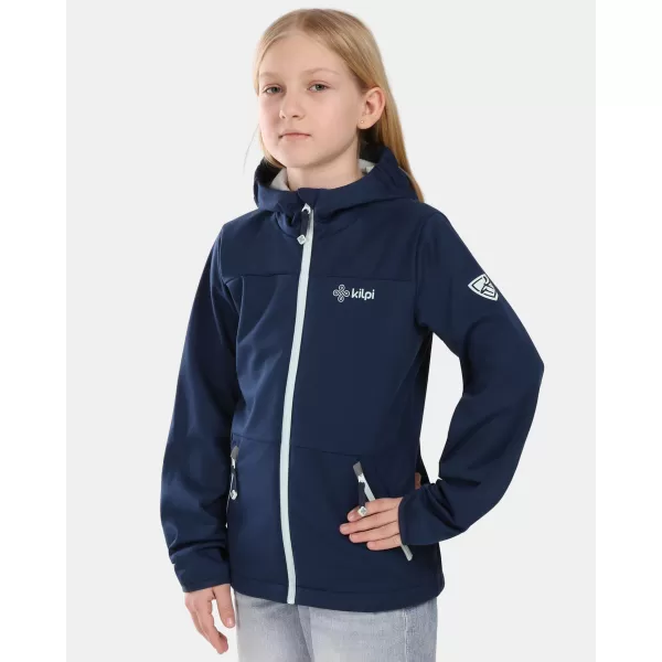  Gyermek softshell kabát KILPI ONTAVIA-JG 1J0104KI SÖTÉTKÉK 