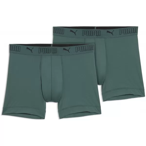  Férfi boxerek PUMA SPORT MICROFIBER BOXER 2P 93552016 ZÖLD 