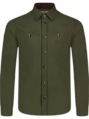 Férfi flanel ing NORDBLANC HAZE NBSSM8370 SZÜRKE