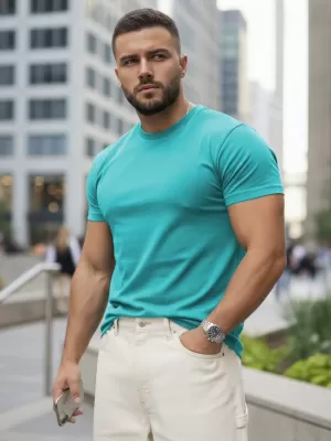 Férfi póló DSTREET RX5692 KÉK
