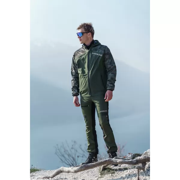  Férfi vízálló multisport nadrág NORDBLANC RIDGEWALK NBSPM8325 SÖTÉTZÖLD 
