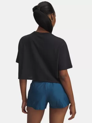 Női póló UNDER ARMOUR W WM CROP SS 6010588-001 FEKETE