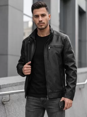 Férfi dzseki DSTREET TX5149 FEKETE