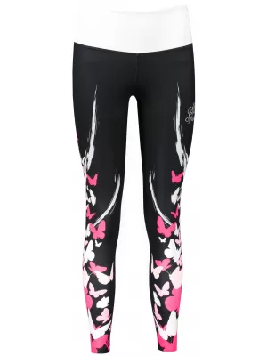 Női prémium hosszú leggings (új méretek) ALTISPORT VOJ/ALW022LEG05 FEKETE RÓZSASZÍN