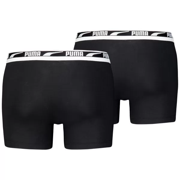  Férfi boxerek PUMA MEN EVERYDAY MULTI LOGO BOXER 2P 93832501 FEKETE 