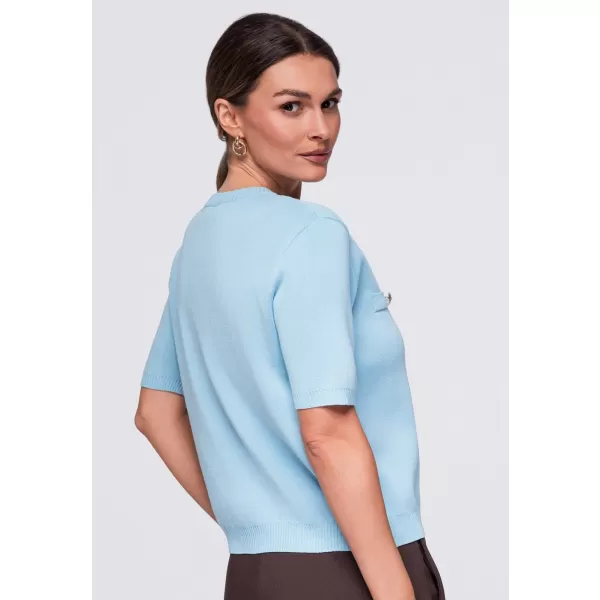  Női blúz OMBRE OW-TS-E0084 KÉK 