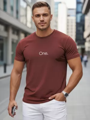 Férfi póló DSTREET NX5125R-BU BORDÓ