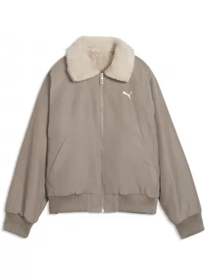 Női kabát PUMA REVERSIBLE BLOUSON HIGH LOFT LINING JACK 69456681 EGÉR SZÜRKE