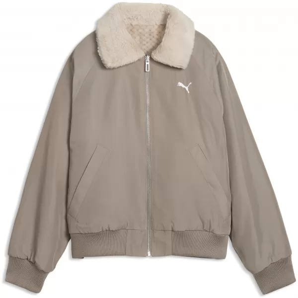  Női kabát PUMA REVERSIBLE BLOUSON HIGH LOFT LINING JACK 69456681 EGÉR SZÜRKE 