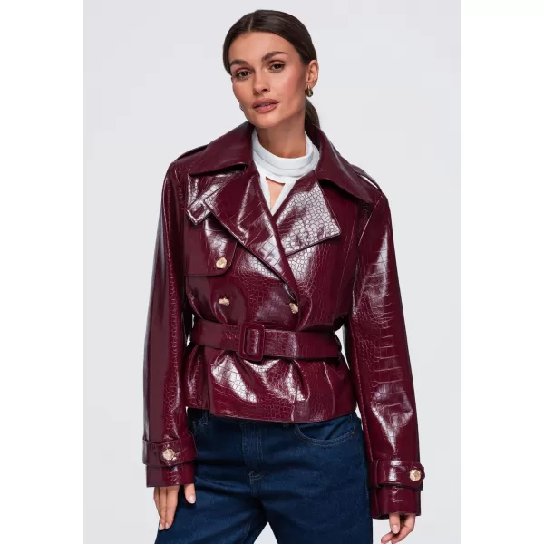  Női kabát OMBRE OW-JAFL-0144 BURGUNDIA 