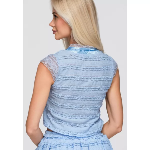  Női blúz OMBRE OW-TS-E0066 KÉK 
