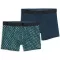 Férfi boxerek PUMA MEN GRAPHICAL PRINT BOXERS 2P 94780403 ZÖLD KOMBÓ