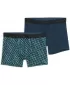 Férfi boxerek PUMA MEN GRAPHICAL PRINT BOXERS 2P 94780403 ZÖLD KOMBÓ