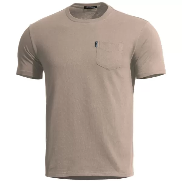  Férfi póló PENTAGON AGERON WITH POCKET K09012-PO-04 KHAKI 