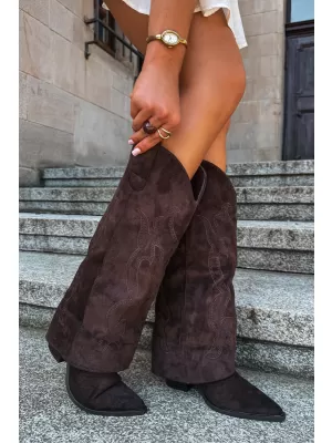 Női cowboy csizma BOTO 2588A BARNA